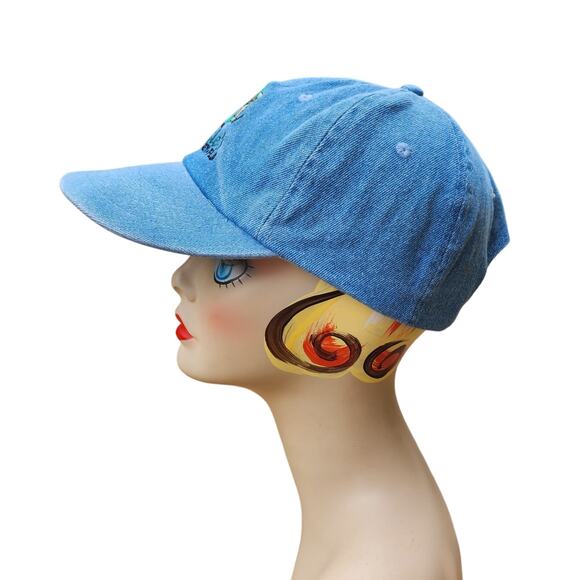 Vintage Turtle's in Love Denim Hat Cap Siesta Key Florida Adjustable Embroidered - Picture 4 of 7